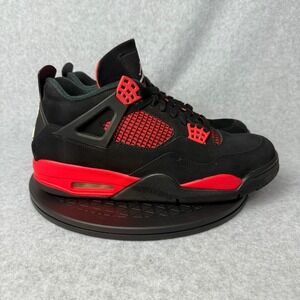 Jordan 4 Retro Red Thunder Black Crimson CT8527-016 Mens 11.5 Basketball Shoes